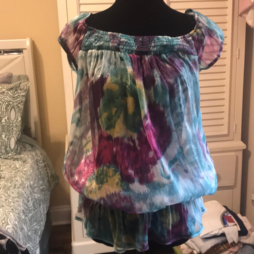 Ruffled Multicolor Blouse